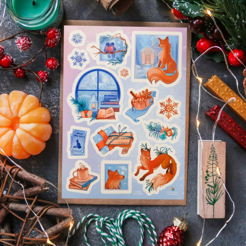Стикерпак "Winter Fox"