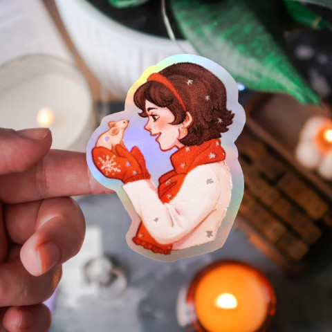 Стикер "Snow Friends" голография