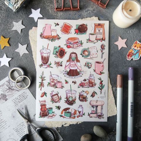 Стикерпак "In Coffee We Trust"