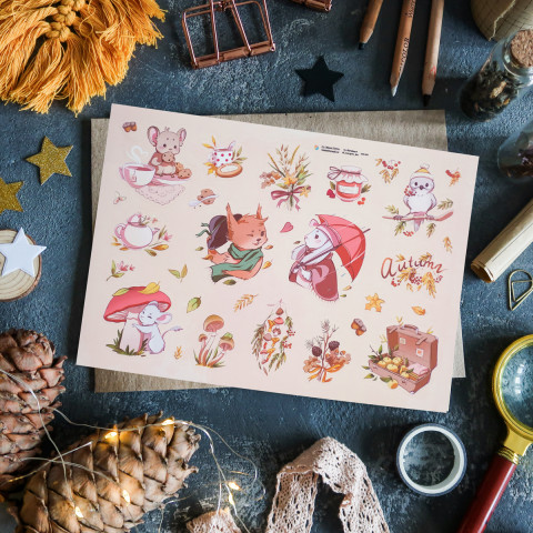 Стикерпак "Осенний Лес"