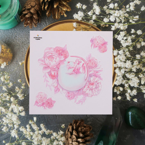 Стикер "Rat and Flowers 2"