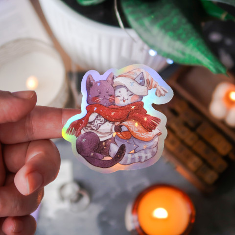 Стикер "Winter Friends" голография