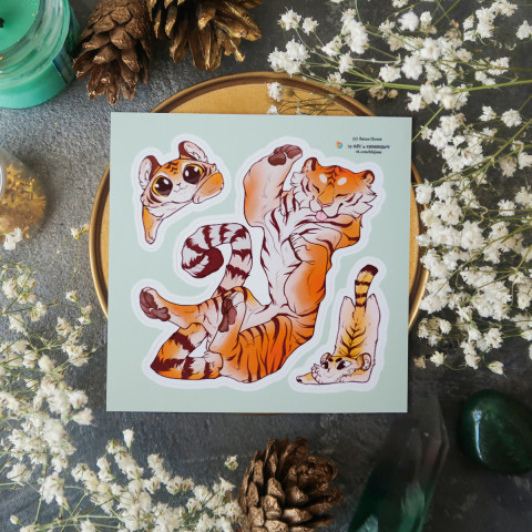 Стикер "Funny Tigers"