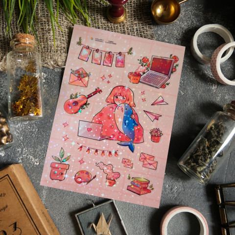 Стикерпак "Домашний Уют" голография