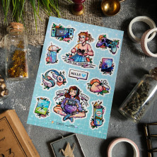 Стикерпак "Game Girl" голография